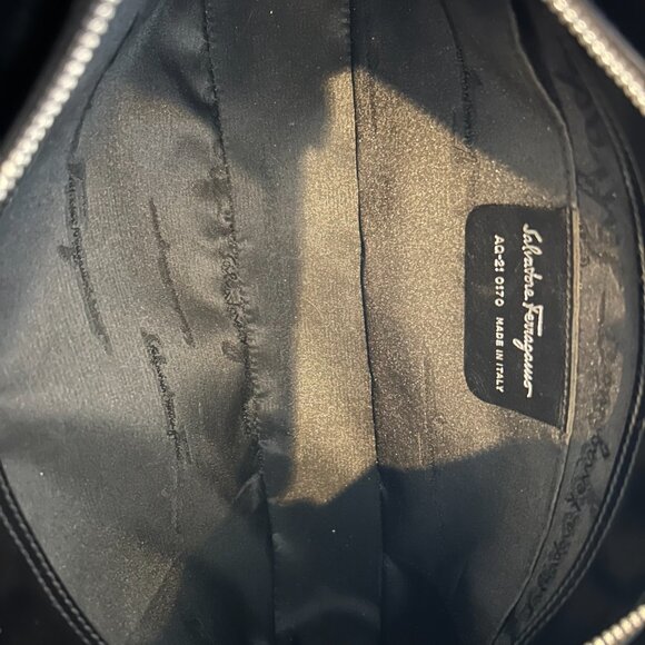 Black Salvatore Ferragamo Gancini Hobo Shoulder Bag with dust bag AQ-210170 - Picture 9 of 15